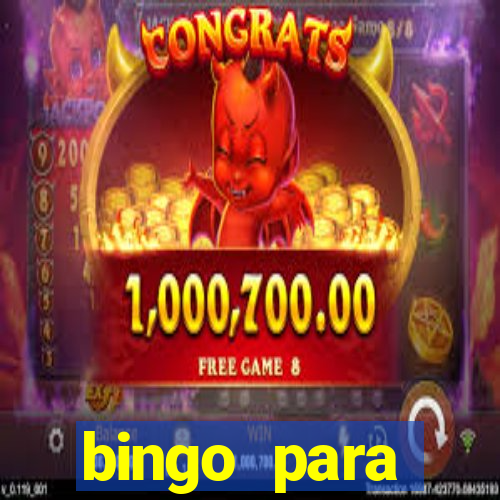bingo para despedida de solteira para imprimir